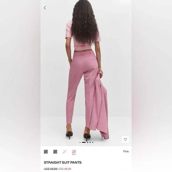 NWT Mango Pink Suit set - Picture 3 of 8